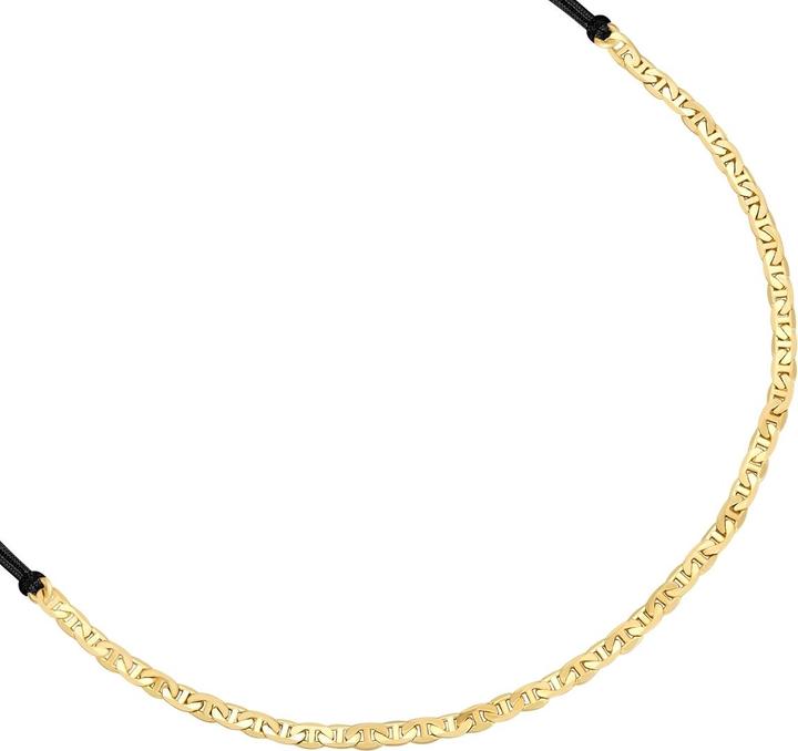 Image du produit Glanzstücke München Armband Sterling Silber gelbgold Textil (schwarz) - 38366 (22 cm, Argent Sterling)