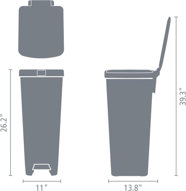 Actual product image Brabantia StepUp waste bin (40 l)
