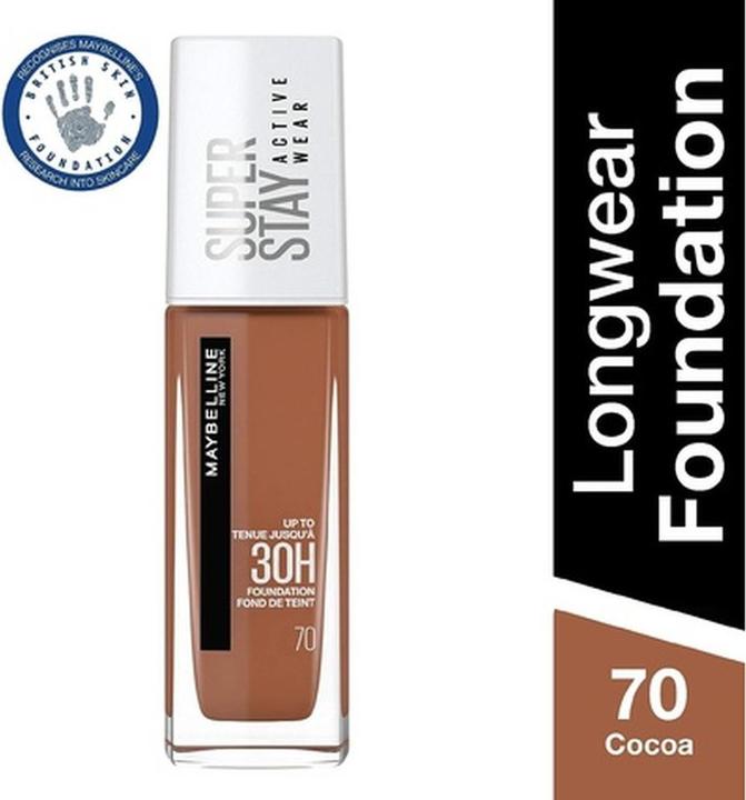 Actual product image Maybelline New York SUPERSTAY activewear 30h foundation #32-golden (70 Cocoa)