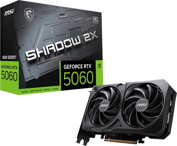 Image du produit MSI GeForce RTX 5060 Shadow 2X OC (8 Go)