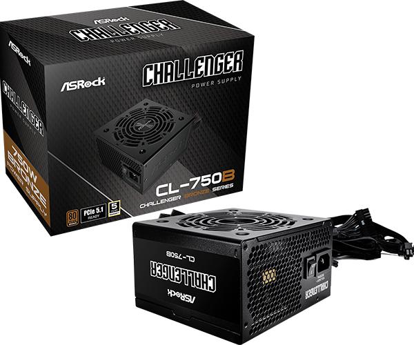 Produktbild AsRock Challenger CL-750B 750W 80+ Bronze PSU (750 W)
