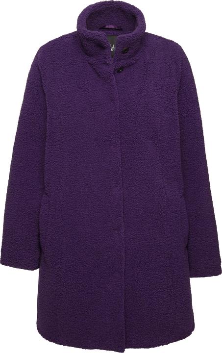 Produktbild Ulla Popken Teddy-Mantel, A-Linie, Stehkragen, Druckknöpfe (56)