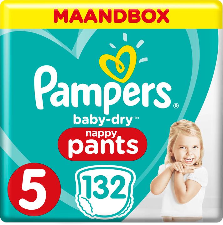 Image du produit Pampers Baby-Dry Pants (Taille 5, Pack mensuel, 132 pièce(s))