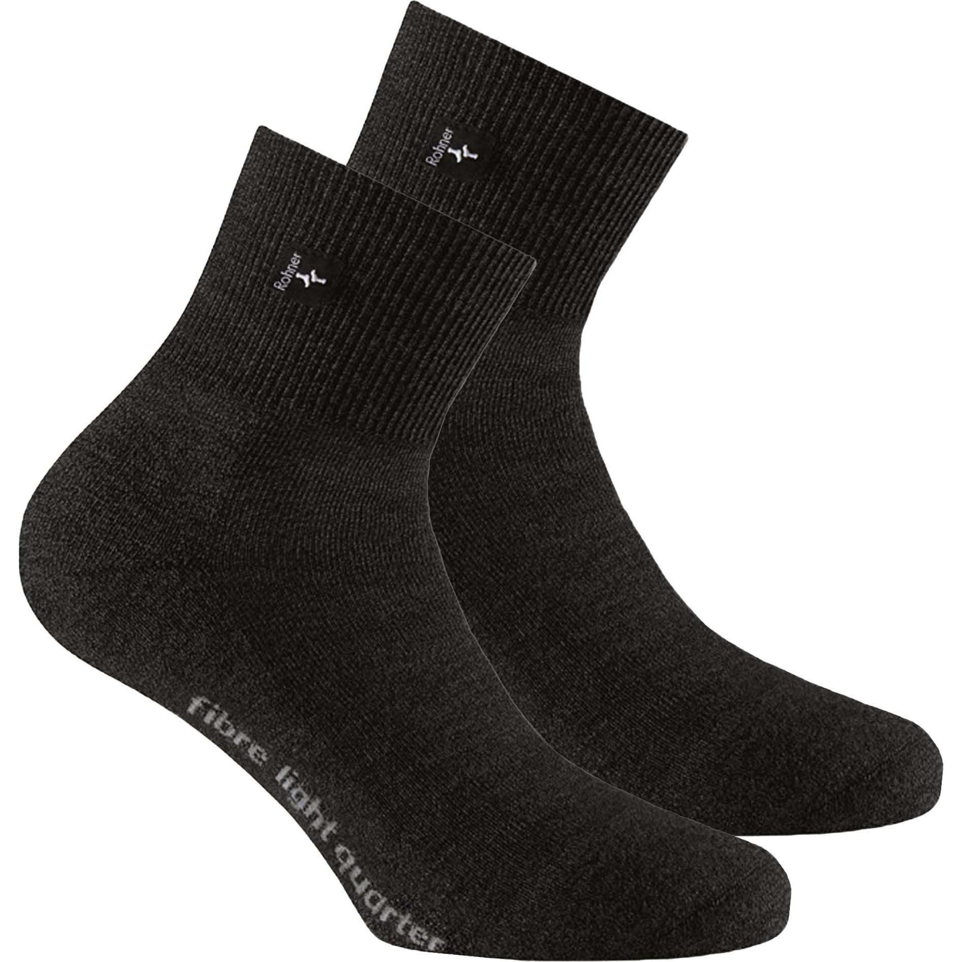 Rohner, Herren, Sportsocken, Socken Sportlich Bequem sitzend (44 - 46), Schwarz