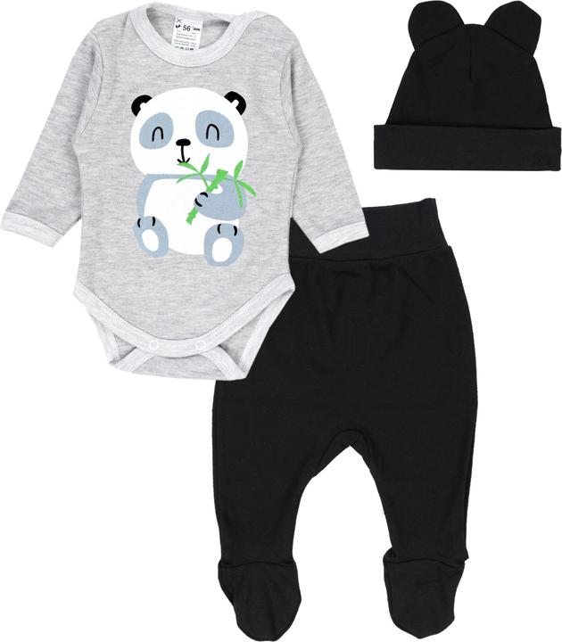 Panda Grau, Schwarz