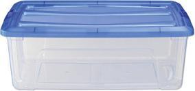 Actual product image Iris Clear NTB Storage Box 30.0 l transparent, blue 39.5 x 57.5 x 20.5 cm (30 l)