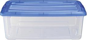 Produktbild Iris Clear NTB Aufbewahrungsbox 30,0 l transparent, blau 39,5 x 57,5 x 20,5 cm (30 l)