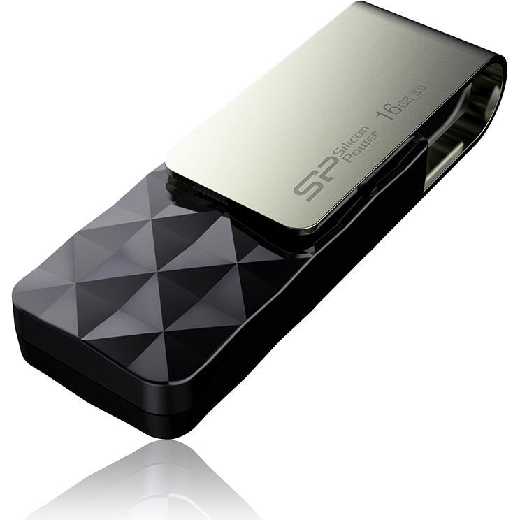 Thumbnail - Silicon Power Blaze B30 (16 GB, USB-A, USB 3.1), USB Stick, Schwarz