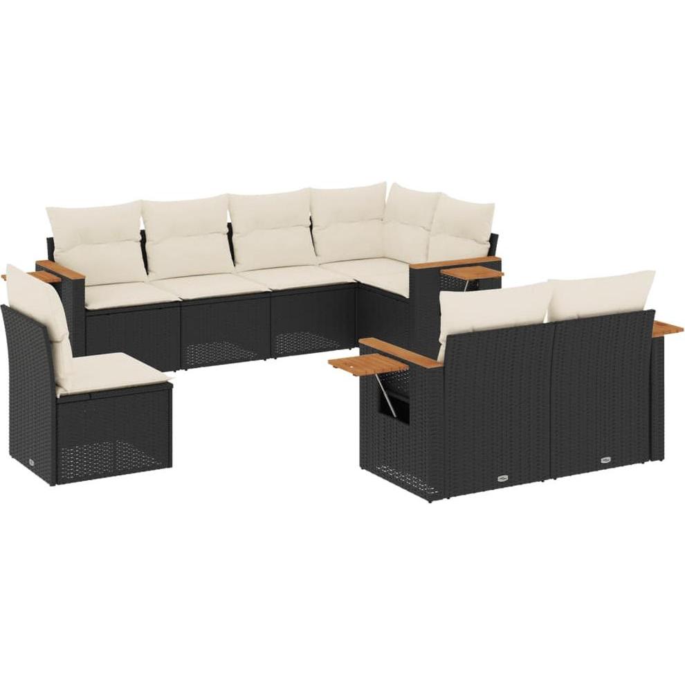 VidaXL, Gartenlounge, 10-tlg. Garten-Lounge-Set mit Kissen