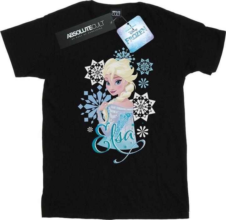 Immagine prodotto Disney Frozen Elsa Snowflakes Maglietta Ampia Donna (4XL)