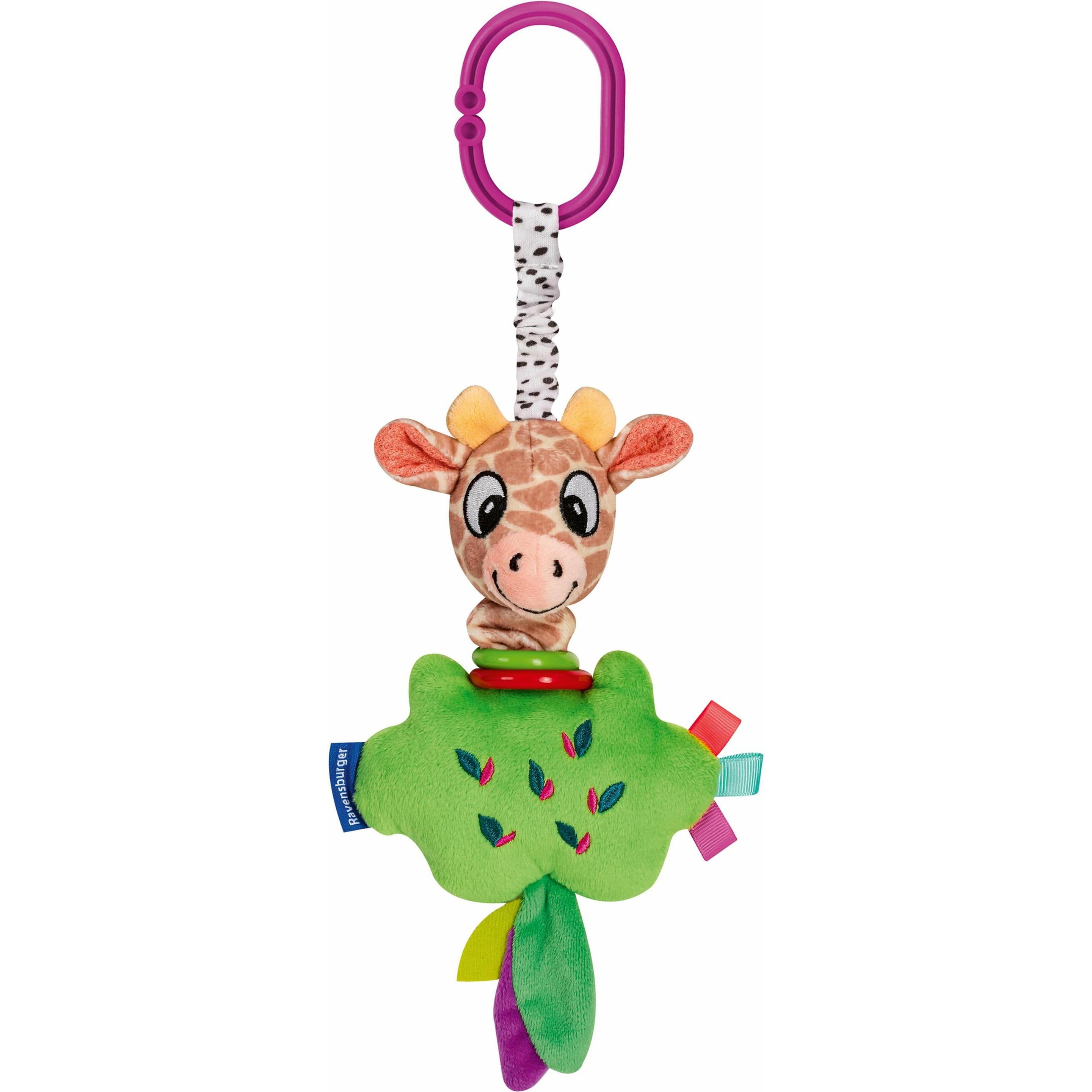 Ravensburger 4851 play+ Zappel-Giraffe, Kuscheltier mit lustigem Spieleffekt, Baby-Spielzeug ab 0 (04851)