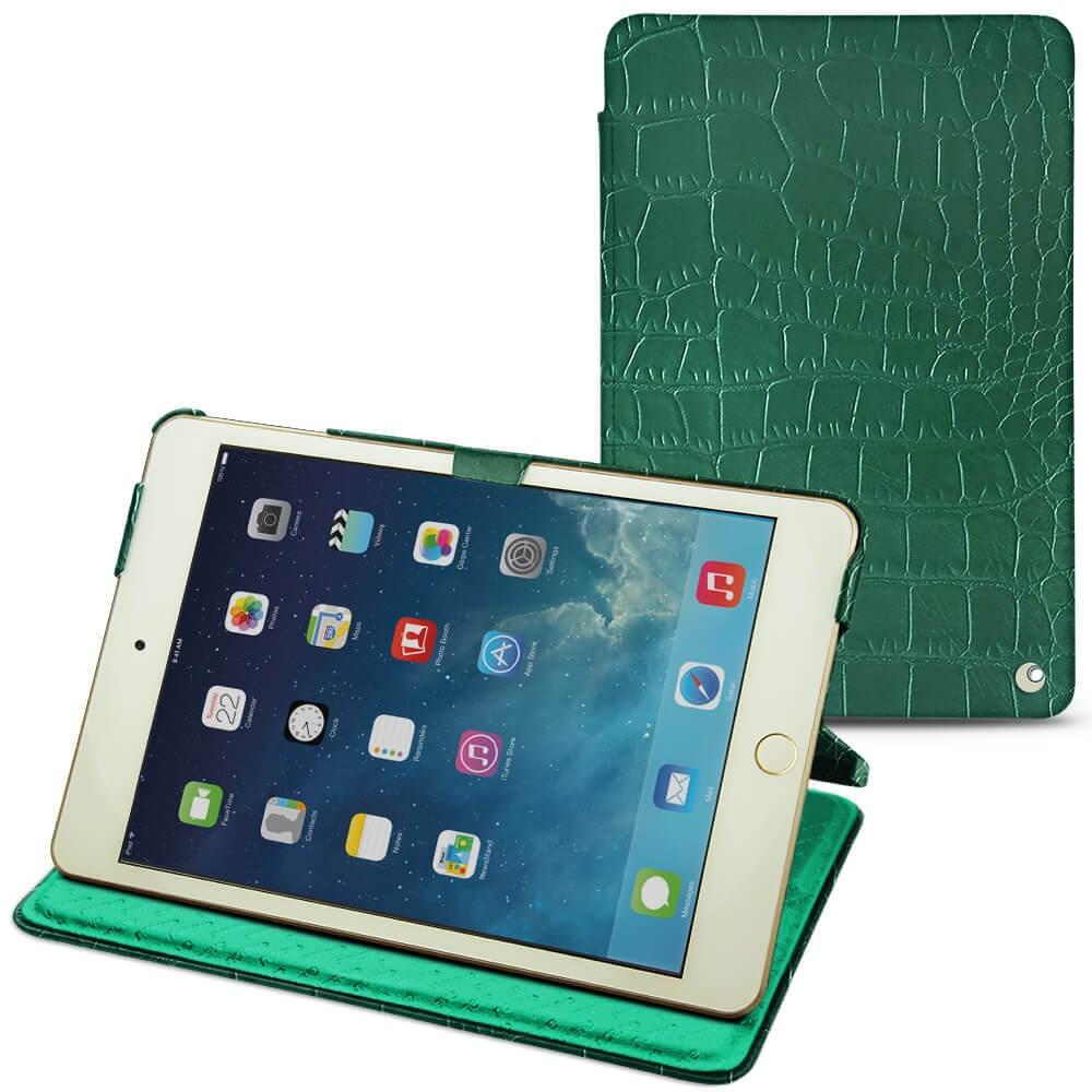 Thumbnail - Noreve Lederschutzhülle horizontal (iPad Mini 5), Tablet Hülle, Grün