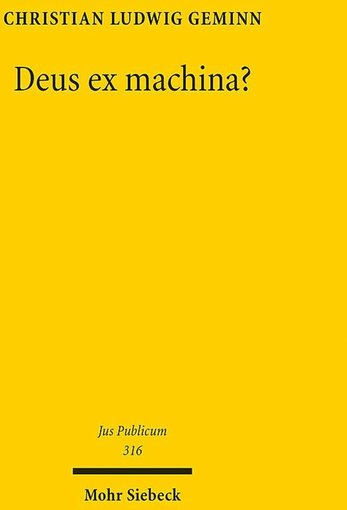 Produktbild Deus ex machina? (Deutsch, Christian Ludwig Geminn, 2023)