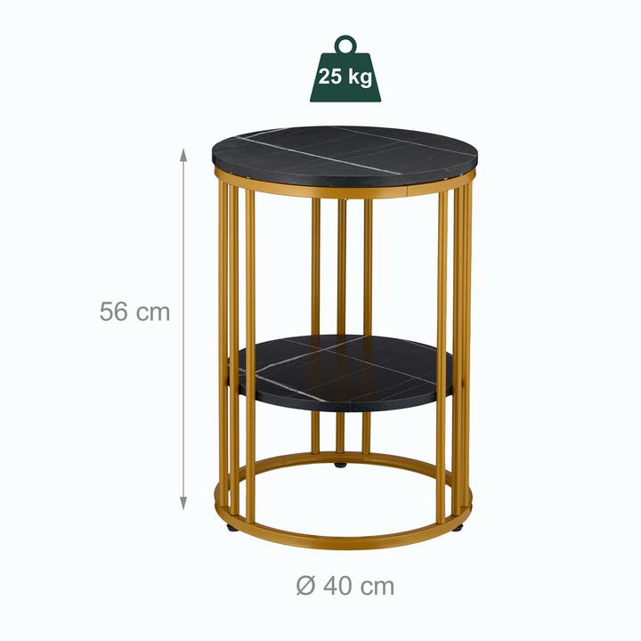 Actual product image Relaxdays Side Table (40 x 40 x 56 cm)