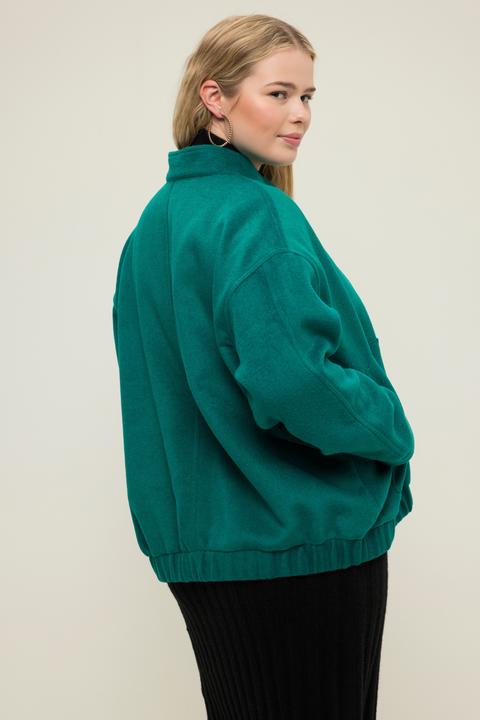 Produktbild Studio Untold Blouson, oversized, Wolloptik, Collegekragen, elastischer Saum (50, 52)