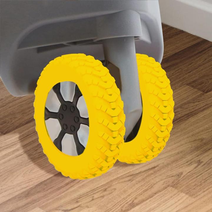 Produktbild Swissdetector Kofferreifenhülle - Leise - 8 Stück - Gelb (Kofferwaage)