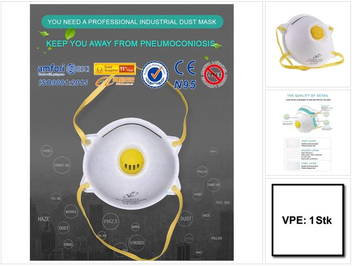 Actual product image No Name Particulate Respir. W Valve Vic821v Ffp2 (FFP2, 1x)