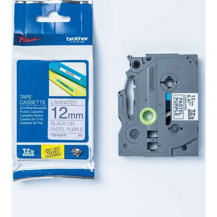 Actual product image Brother TZe-MQF31 (1.20 cm, Violet)