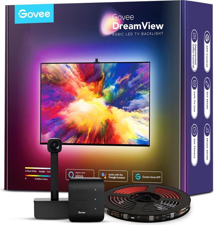 Govee DreamView T1 TV- Light Strips, 75"-85" (RGBIC, 499 cm, Indoor)