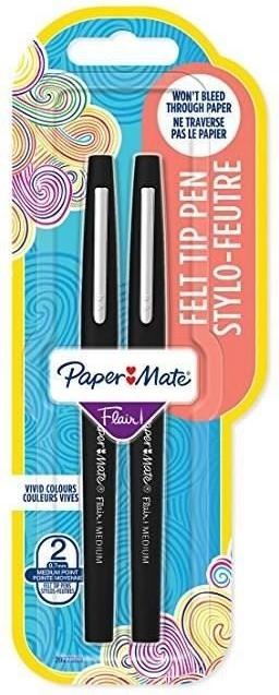 Actual product image Paper Mate fiber pen Flair B 2 pcs. (Black, 2 x)