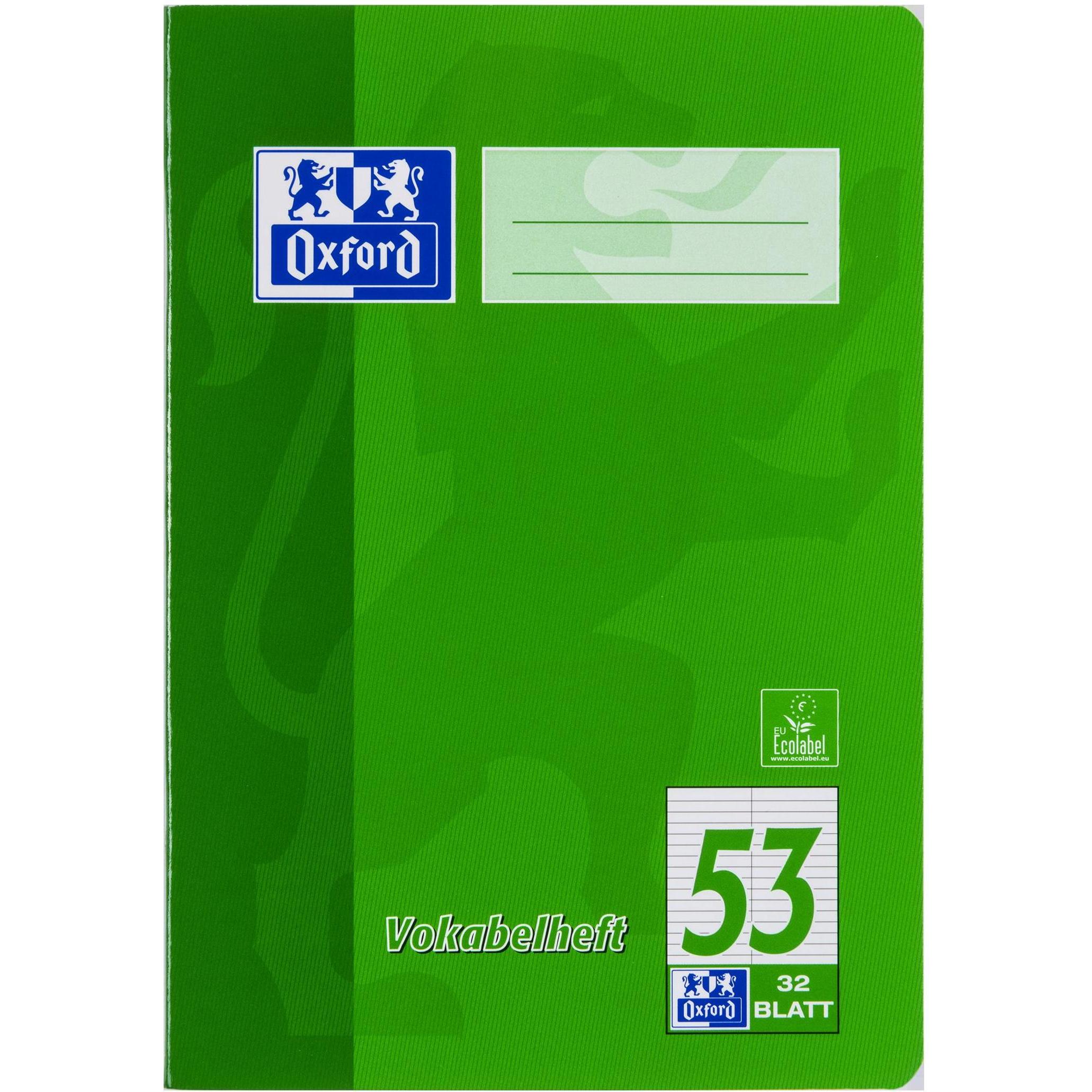 Oxford, Heft + Block, Vokabelheft (A5, Liniert, Weicher Einband)