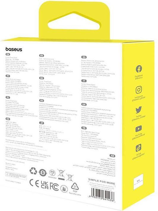 Actual product image Joyroom Mini Wireless PowerBank 20W Baseus (black) (6000 mAh, 20 W, 22.20 Wh)