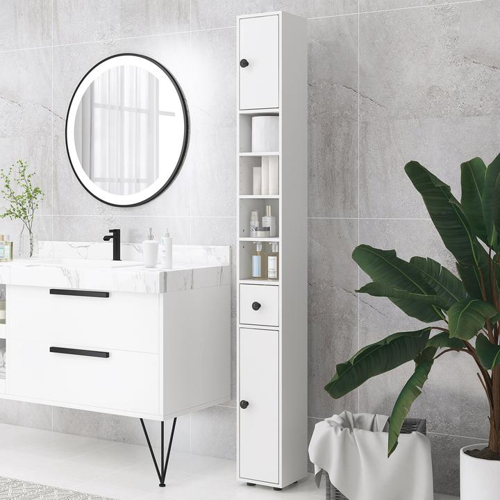 Actual product image Kleankin Bathroom cabinet (20 x 20 x 180 cm, 20 x 20 x 180 cm)