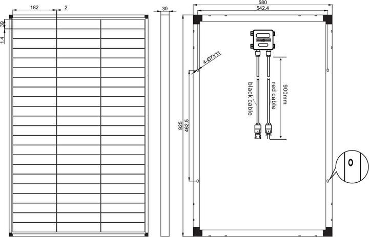 Actual product image Enjoy solar Solar module (100 W, 6.30 kg)