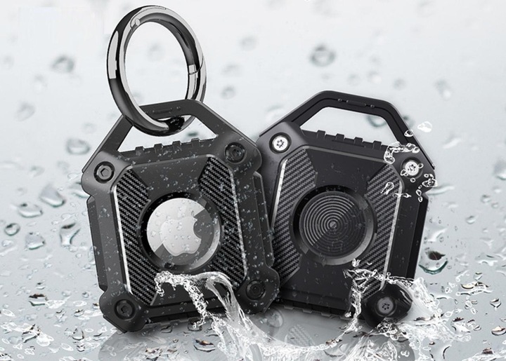 Actual product image Screenguard Airtag in Rugged Armor Case