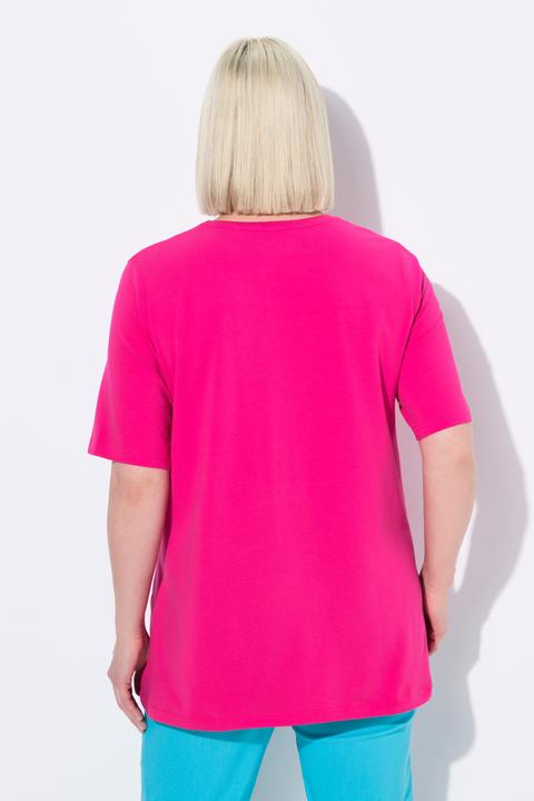 Produktbild Ulla Popken T-Shirt, A-Linie, V-Ausschnitt, Halbarm (58)