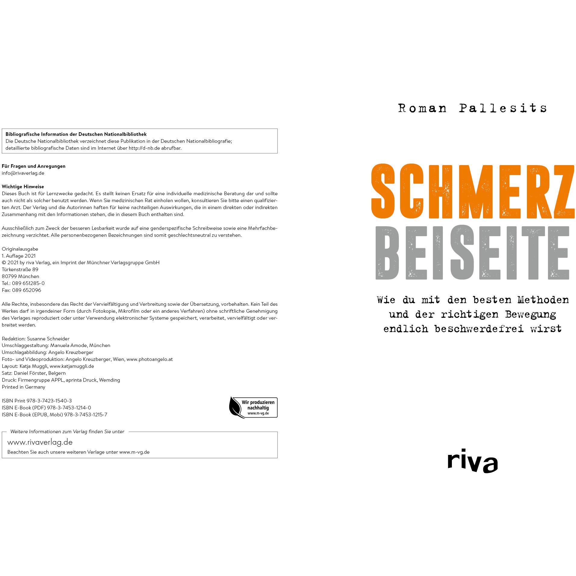 Thumbnail - Schmerz beiseite, Ratgeber von Roman Pallesits