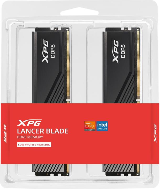 Produktbild Adata Kit Barrettes mémoire 32Go (2x16Go) DIMM DDR5 XPG Lancer Blade PC5-44800 (5600 MHz) (Noir) (2 x 16GB, 5600 MHz, DDR5-RAM, DIMM)