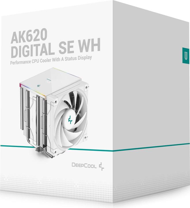 Actual product image Deepcool "K Cooler AK620 DIGITAL SE White" (161 mm)