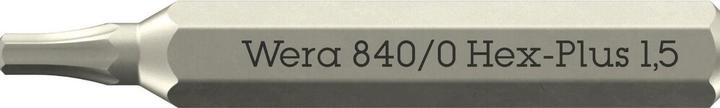 Productafbeelding Wera 840 Micro Bits Hex-Plus 1,5 x 30mm (Inbus)