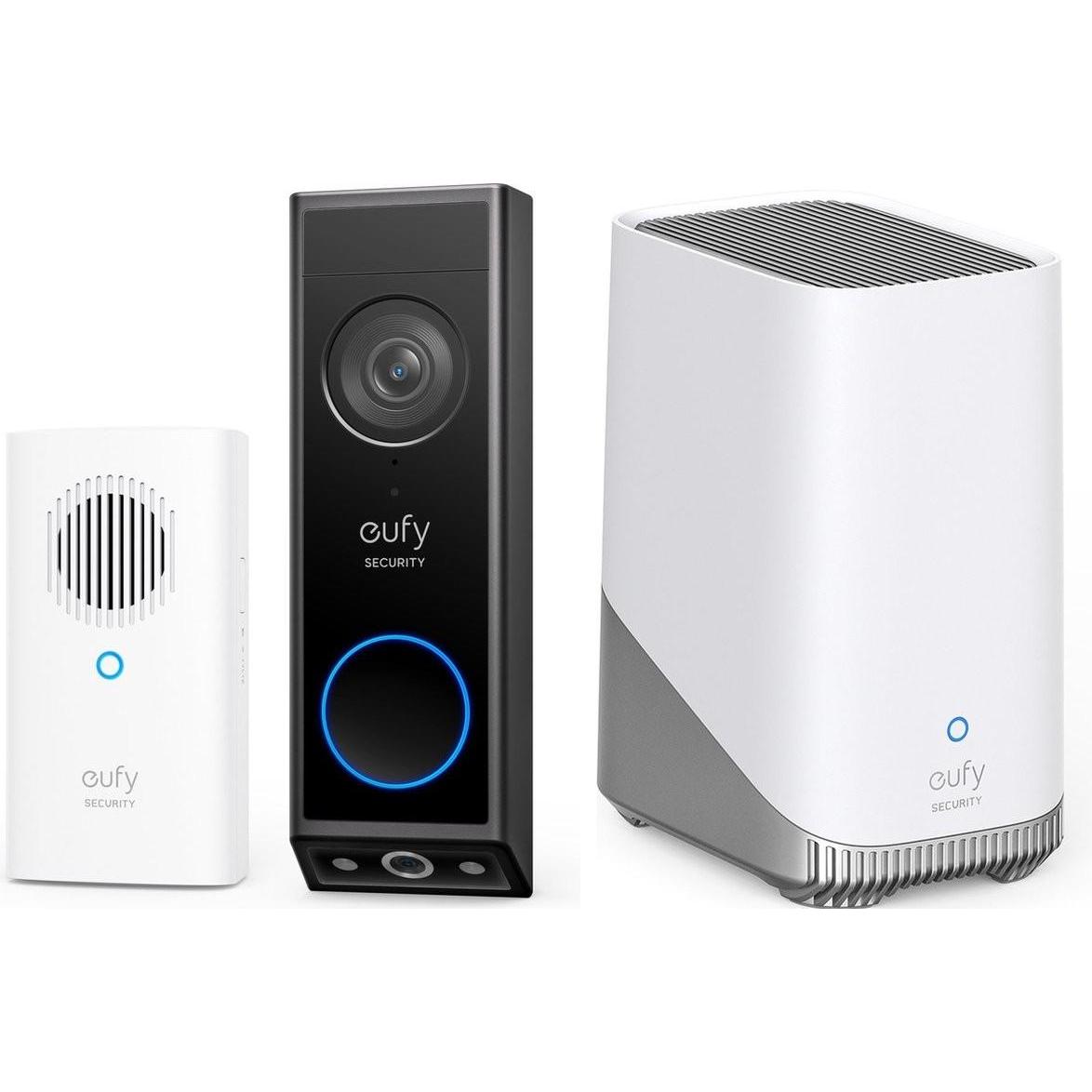 eufy, Campanello + Citofono, E340 mit Chime + Homebase 3 S380 (WiFi)