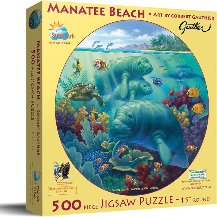 Immagine prodotto Sunsout Puzzle 500 pezzi XXL Pezzi - Manatee Beach (500 pezzi)