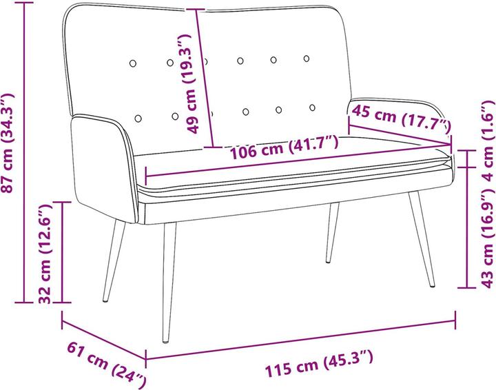 Image du produit vidaXL Sofa (2 places)