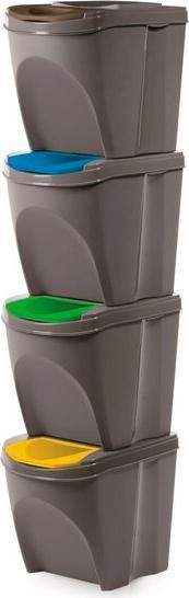 Prosperplast Contenitore per la raccolta differenziata SET5 (25 l)