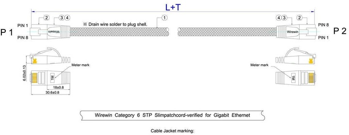 Produktbild Wirewin Slim Toughkabel (STP, CAT6, 10 m)