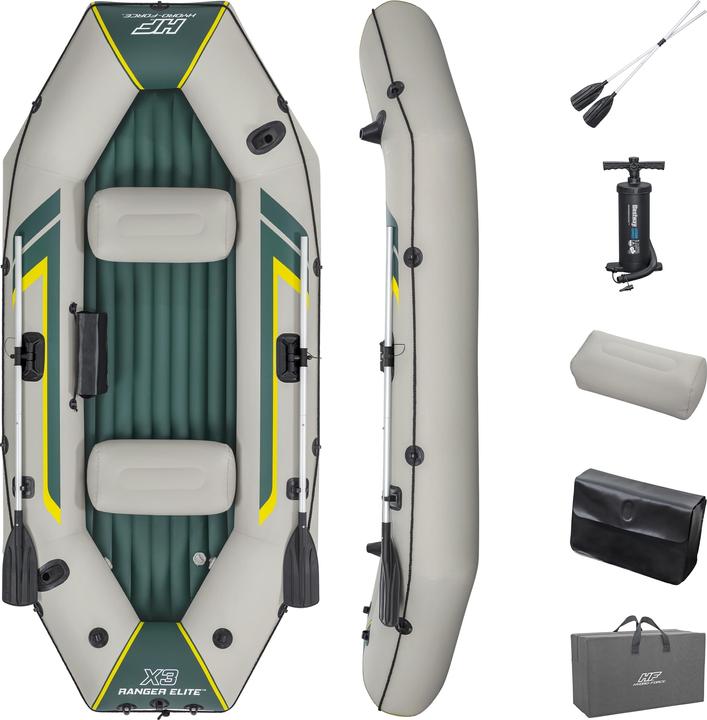 Bestway Hydro-Force Bateau raft gonflable 3 places Ranger Elite 2,95 m (295 cm, 3 pers.)
