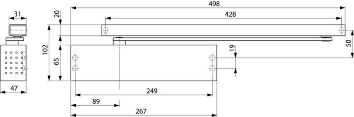 Productafbeelding Dormakaba TS 91 B Contur Ontwerp (Kamerdeur, Interieur)