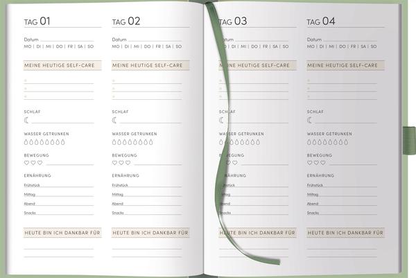 Produktbild Self-care Tagebuch Mint (A5, Harter Einband)