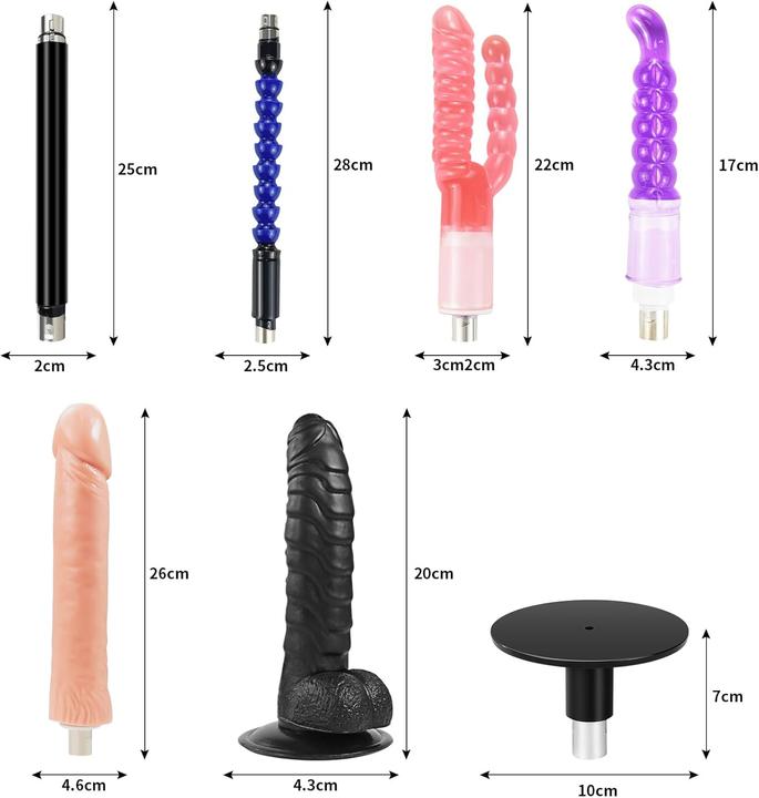 Immagine prodotto Qianmu Liebesmaschine mit 7 Aufsätzen