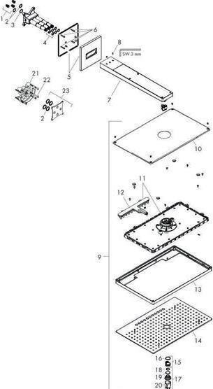 Produktbild hansgrohe Rainmaker Select 460 3jet Kopfbrause mit Brausearm : Farbe - Weiss/Chrom (3 Strahlarten, 18 l/min)