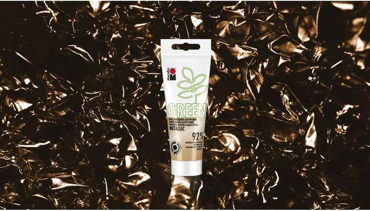 Actual product image Marabu Craft Paint Alkyd Paint Green Metallic Gold, 100 ml (100 ml)