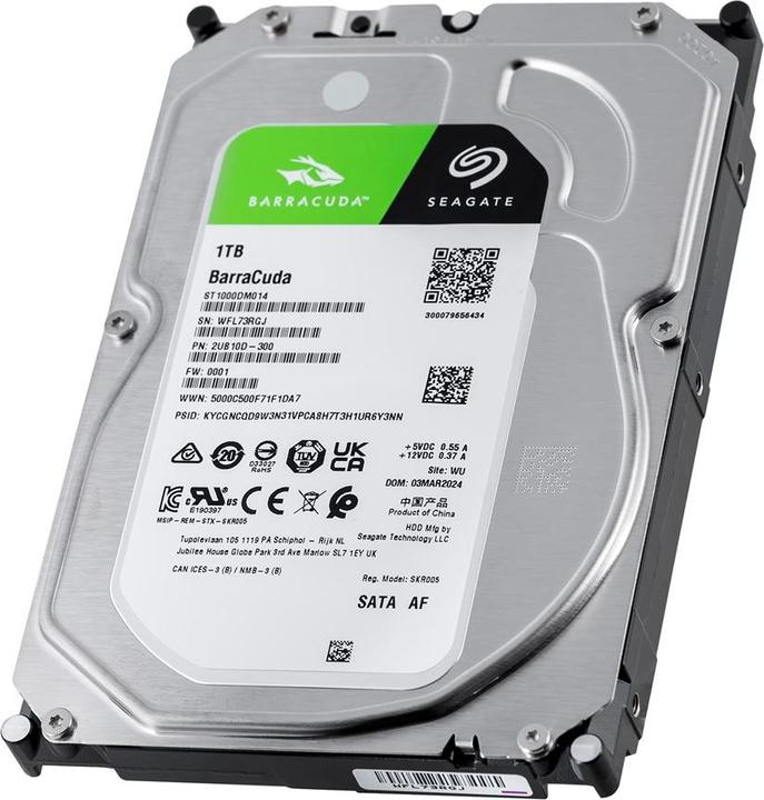 Actual product image Seagate Barracuda ST1000DM014 (1 TB, 3.5", SMR)