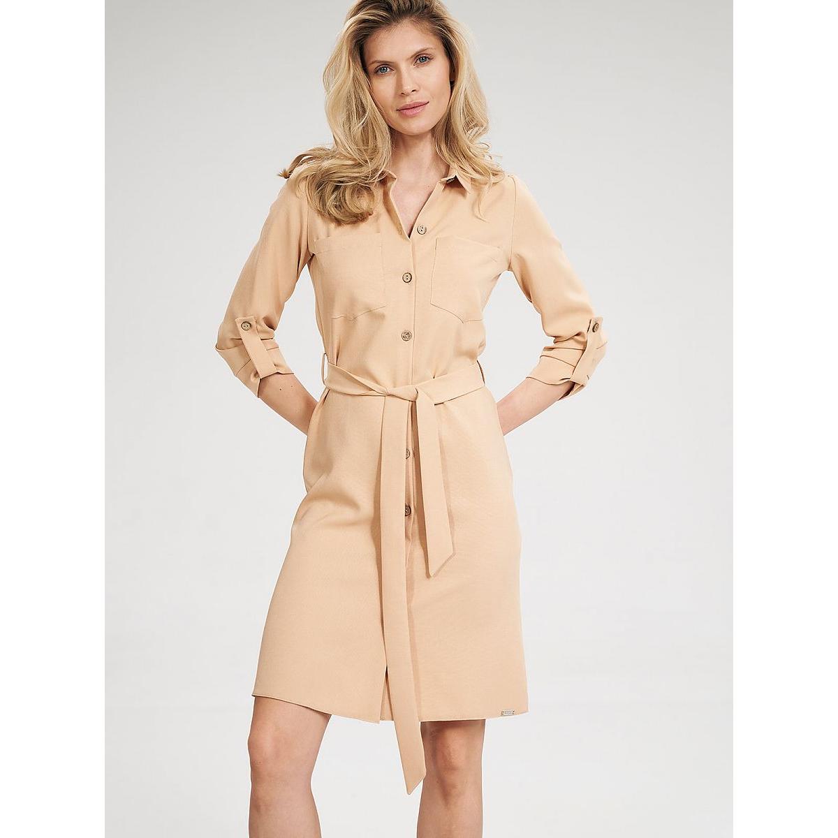 Figl, Damen, Kleider, Alltagskleid, Beige, (L)