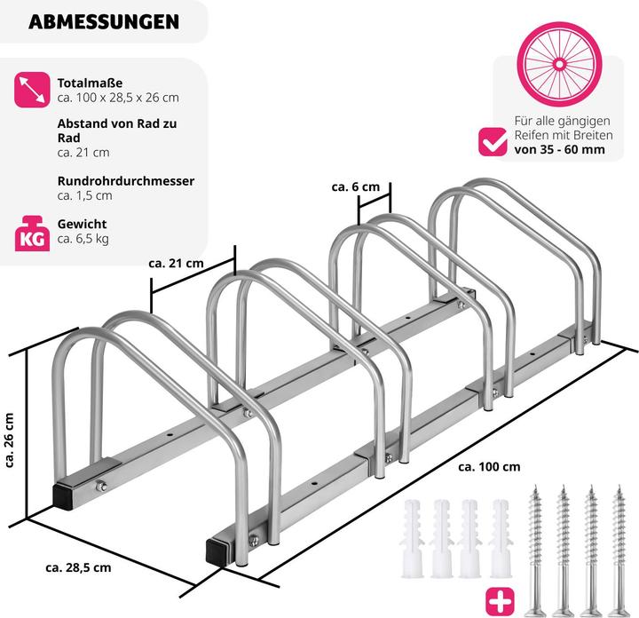 Actual product image tectake Bicycle stand