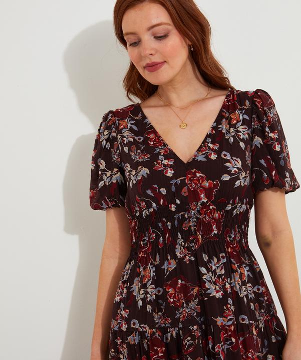 Produktbild Joe Browns Dark Floral Elasticated Maxi Dress (36)