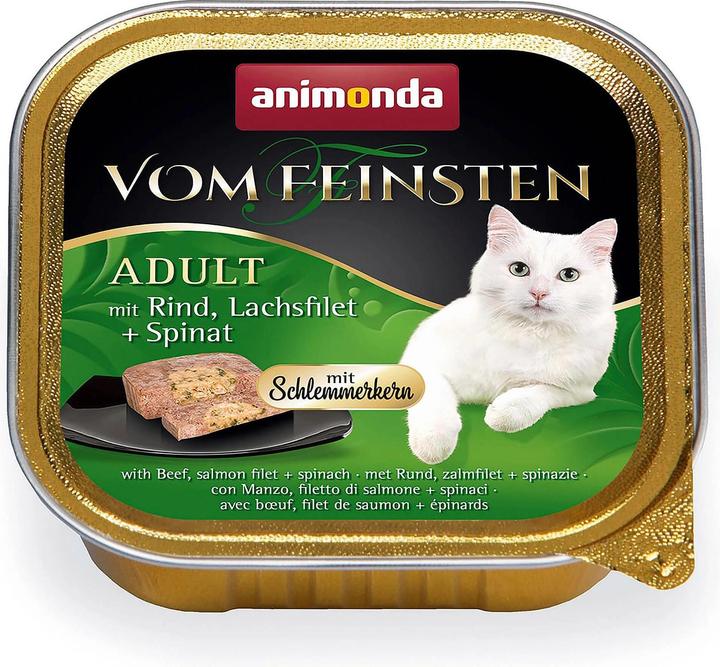 Produktbild animonda Vom Feinsten Schlemmerkern Mit Rind, Lachsfilet + Spinat (Adult, 1 Stk., 100 g)